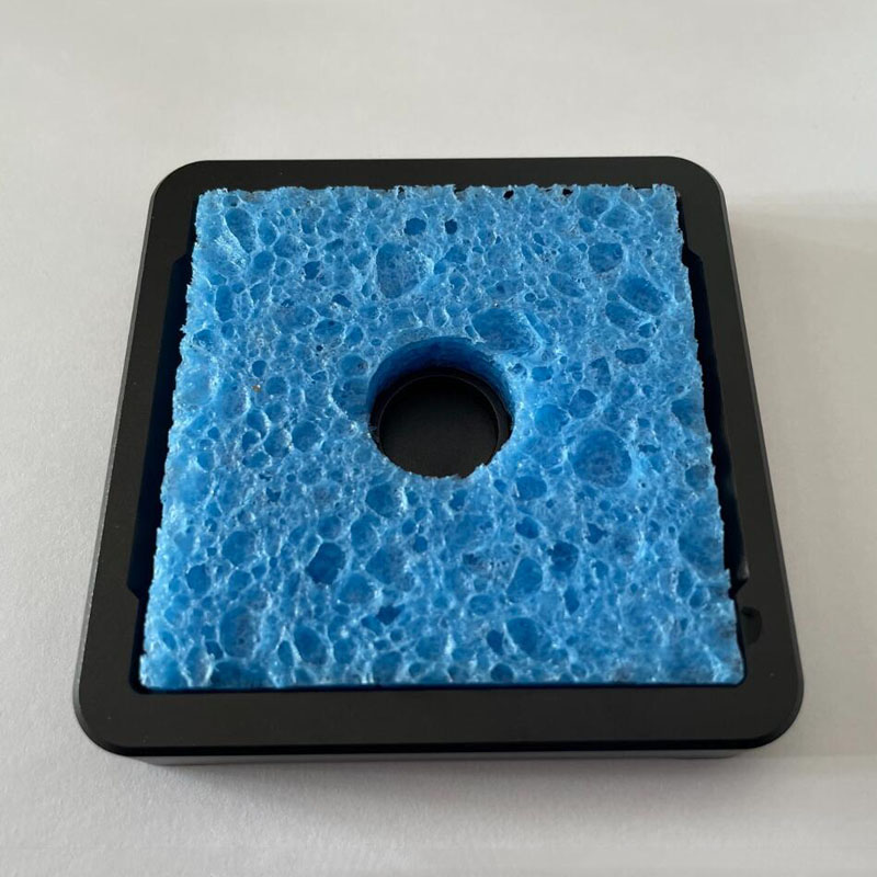 Diy Electronics Cleaner - ที่วางฟองน้ำทำความสะอาดหัวแร้งบัดกรีอะลูมิเนียมอัลลอย พร้อมถาดรองเศษตะกั่ว - เครื่องมือซ่อมอุปกรณ์อิเล็กทรอนิกส์ DIY สำหรับวางบนโต๊ะ