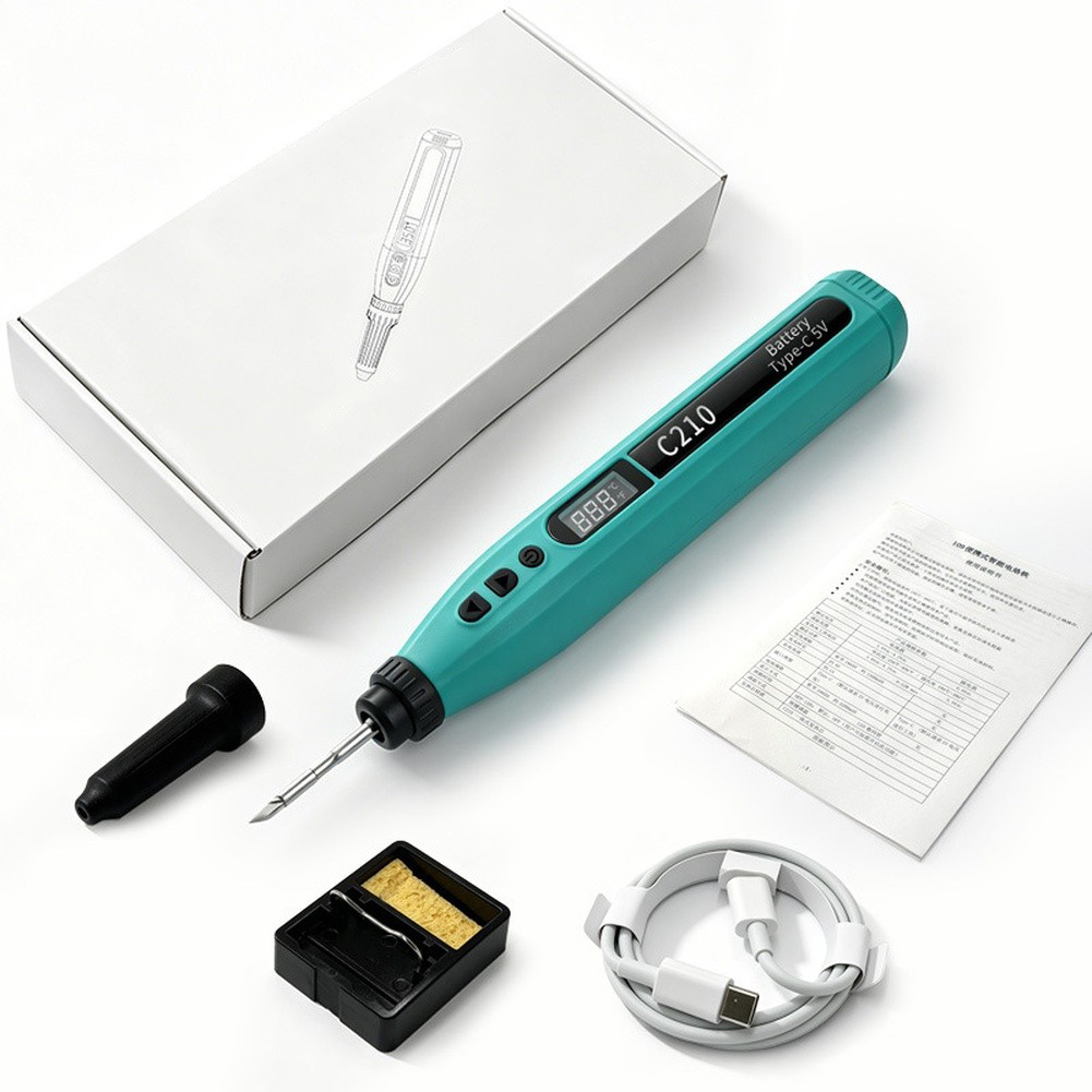 Diy Electronics Tools - ชุดหัวแร้งบัดกรีดิจิตอล USB อัจฉริยะ หัวแร้งบัดกรีดิจิตอลไร้สายแบบพกพาพร้อมอายุการใช้งานแบตเตอรี่ยาวนานสำหรับโครงการ DIY ﻿