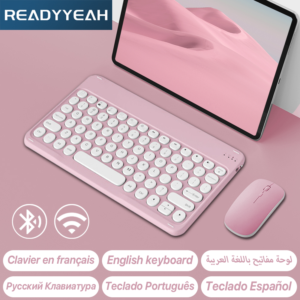 Diy Mouse Electronics - คีย์บอร์ดและเมาส์ไร้สายสำหรับ Apple Samsung คีย์บอร์ดบลูทูธสำหรับ iPad iPhone