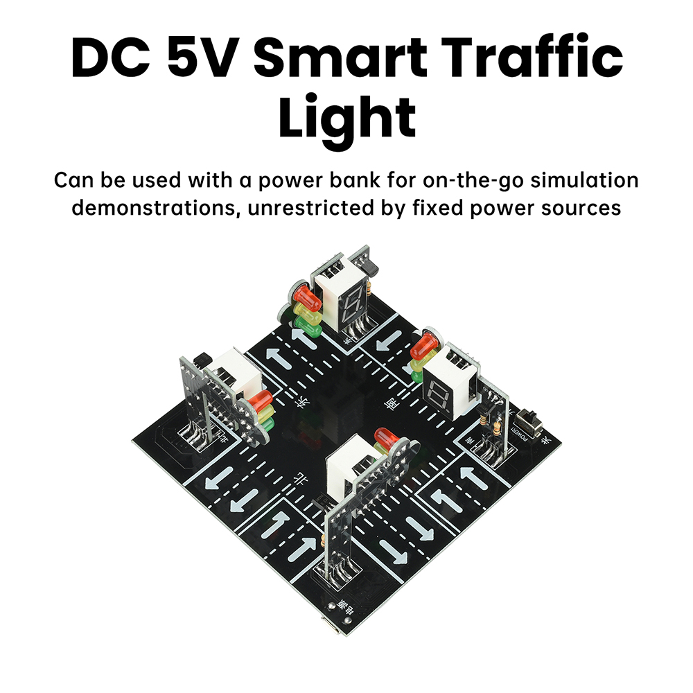 Diy Electronics Kits For Adults - ชุดจำลองสัญญาณไฟจราจรพร้อมเสียงและไฟกระพริบ ชุดฝึกหัดบัดกรี DIY โครงการอิเล็กทรอนิกส์ STEM สำหรับวัยรุ่นและผู้ใหญ่