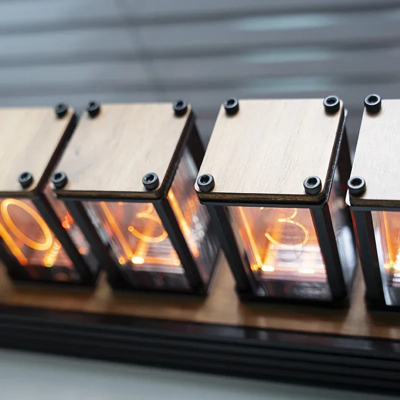 Diy Electronics Table - นาฬิกาตั้งโต๊ะ Nixie Glow Tube รุ่นใหม่สุดหรู ทำจากไม้