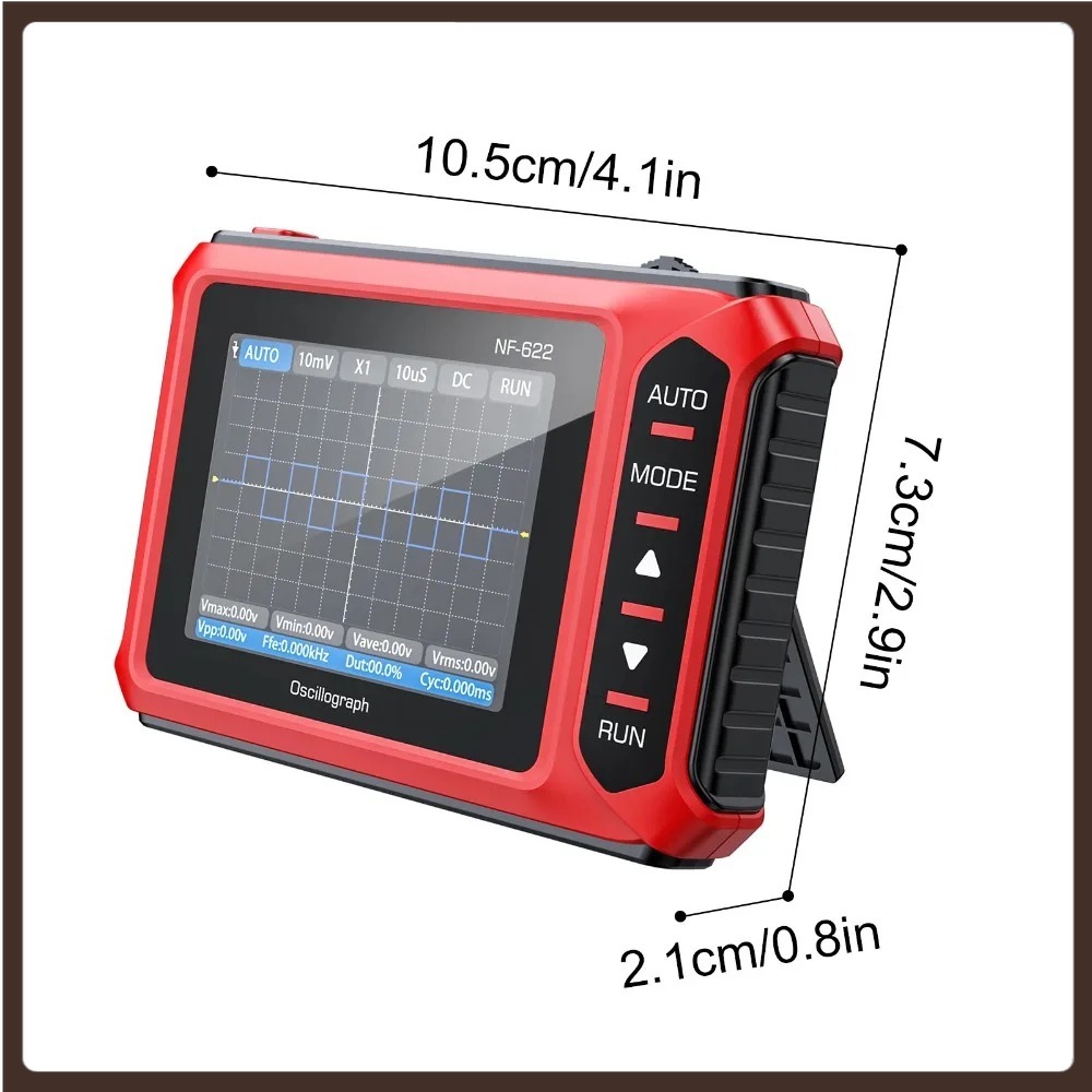 Oscilloscope Dso Mini - NF-622 มินิออสซิลโลสโคปดิจิตอลแบบพกพาอเนกประสงค์ ใช้งานได้ยาวนาน เครื่องทดสอบซ่อมอุปกรณ์อิเล็กทรอนิกส์ภายในบ้าน