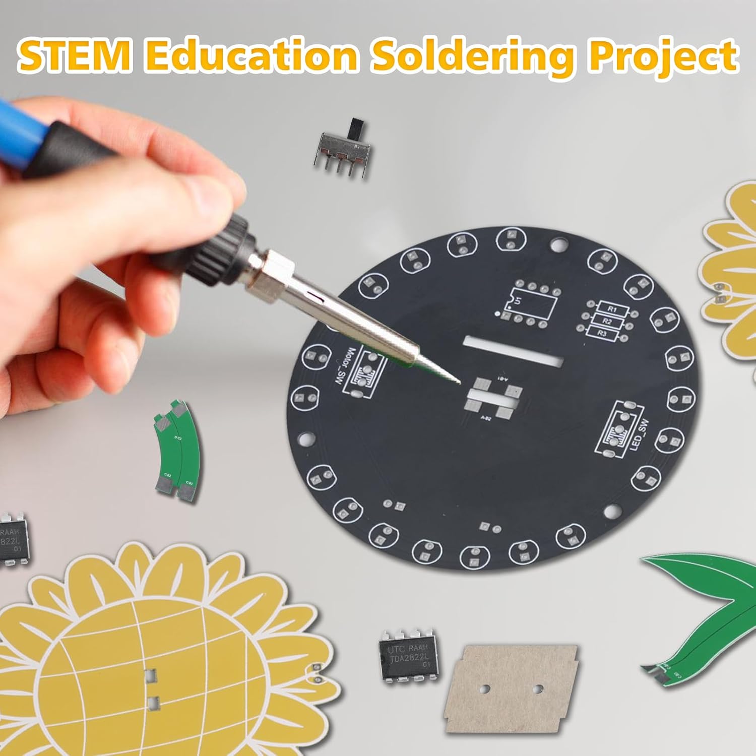 ชุดฝึกบัดกรีดอกทานตะวันไล่แสง  - Diy Electronics Kits For Adults บทวิจารณ์และราคา