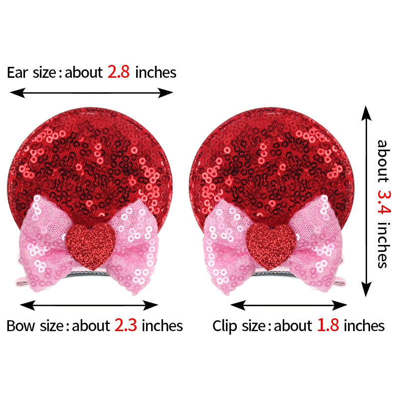 ใหม่การ์ตูนหูโบว์คลิป Glitter  - Diy Mouse Electronics บทวิจารณ์และราคา