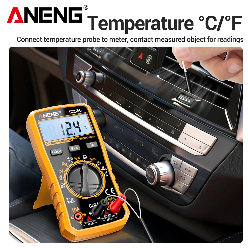 ANENG SZ856 มัลติมิเตอร์อัจฉริ - Diy Electronics Table บทวิจารณ์และราคา
