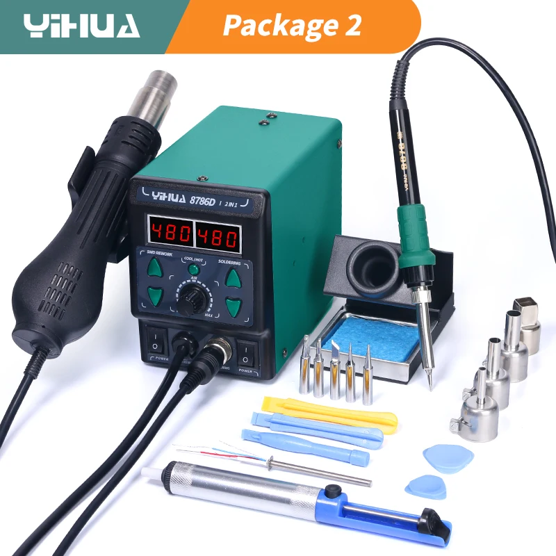 YIHUA 8786D หัวแร้ง Hot Air สถ - Diy Electronics Tools บทวิจารณ์และราคา