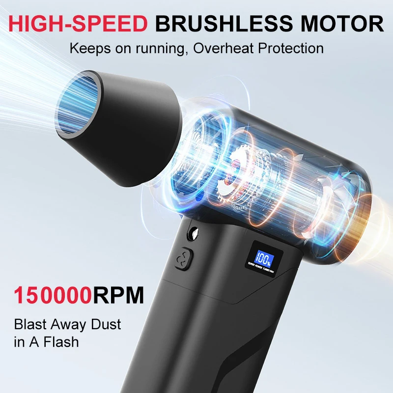 พัดลมเทอร์โบขนาดเล็ก 150000 รอ - Diy Electronics Cleaner บทวิจารณ์และราคา