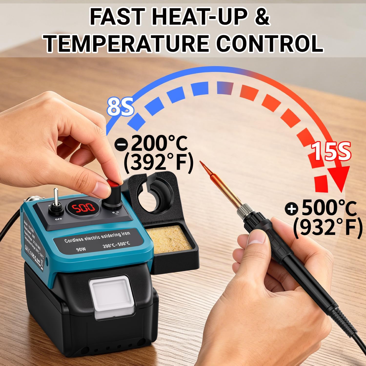 ชุดหัวแร้งบัดกรีไร้สาย LED ดิจ - Diy Electronics Tools บทวิจารณ์และราคา