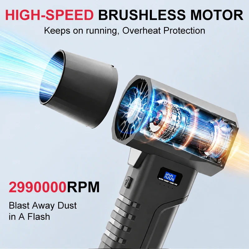 พัดลมเทอร์โบ 2990000 รอบต่อนาท - Diy Electronics Cleaner บทวิจารณ์และราคา