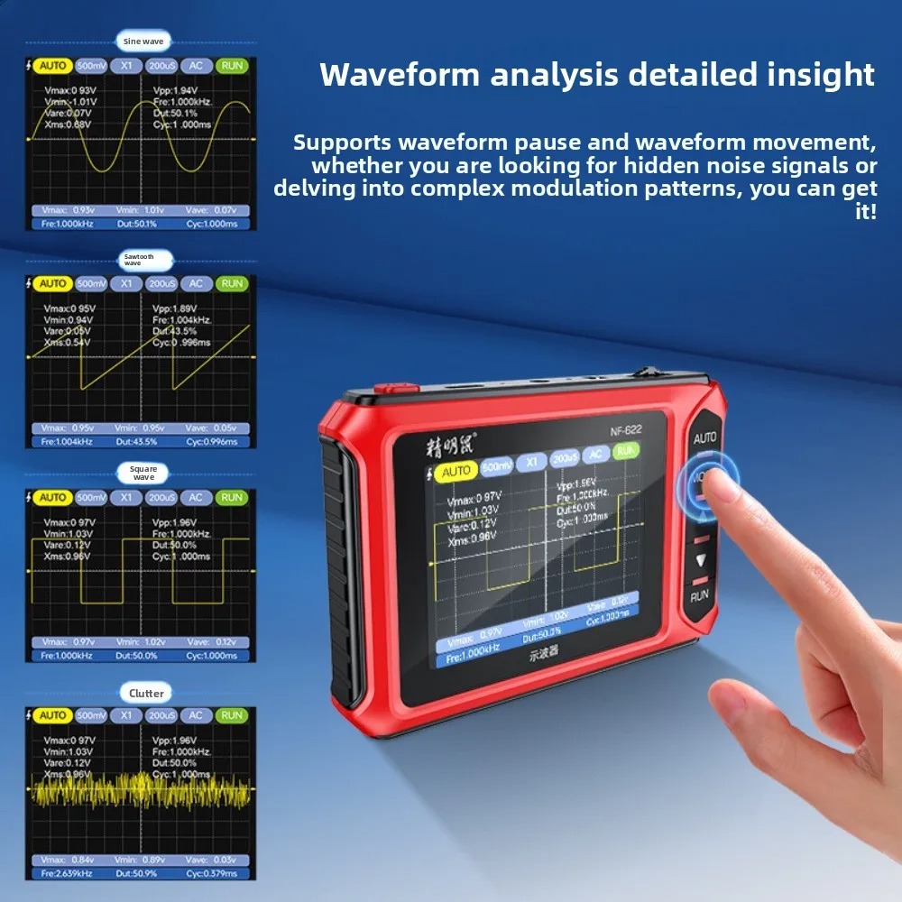 NF-622 มินิออสซิลโลสโคปดิจิตอล - Oscilloscope Dso Mini บทวิจารณ์และราคา