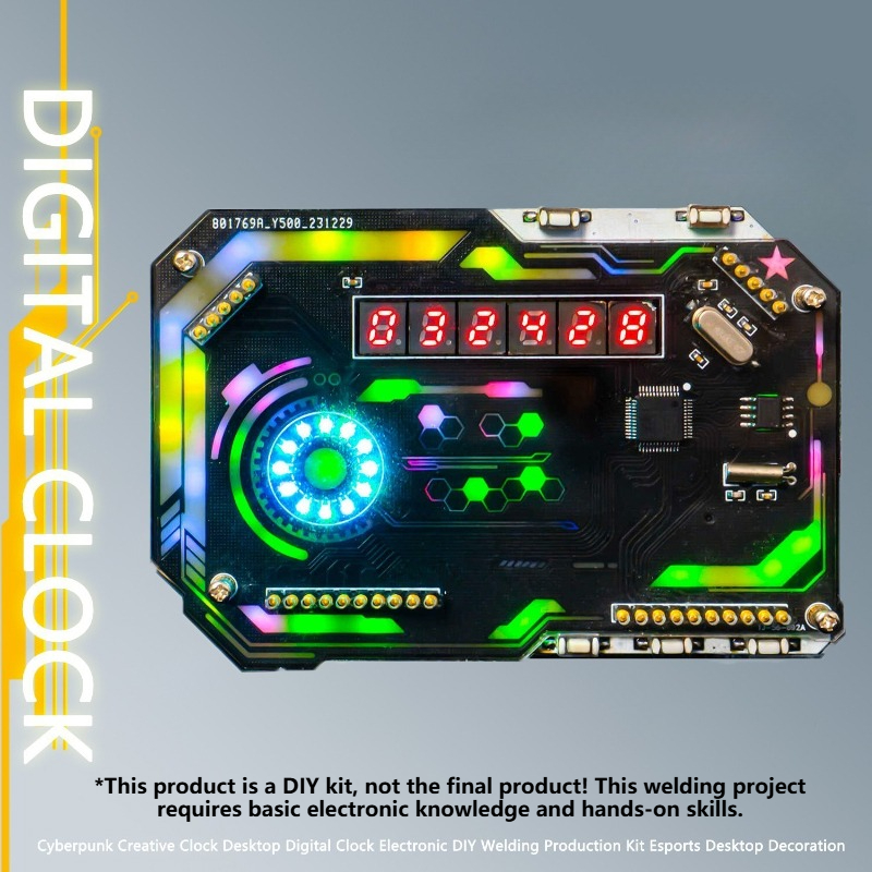 DIY นาฬิกาตั้งโต๊ะชุดนาฬิกาดิจ - Diy Electronics Table บทวิจารณ์และราคา