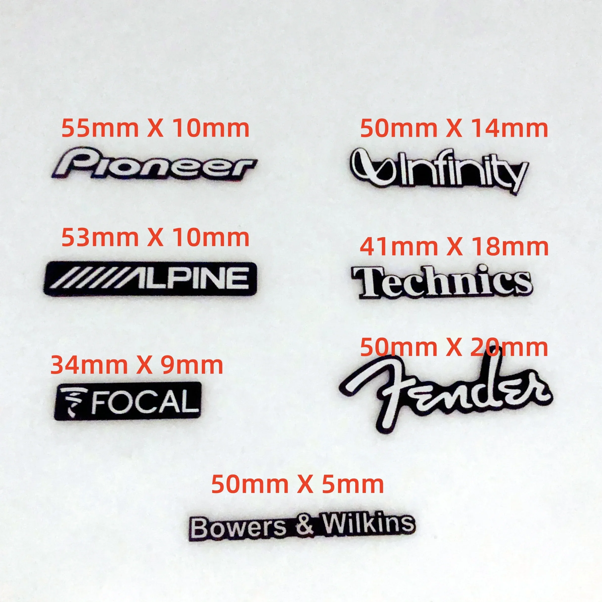 5pcs โลหะอลูมิเนียมรถลําโพงสัญ - Diy Audio Electronics Kit บทวิจารณ์และราคา