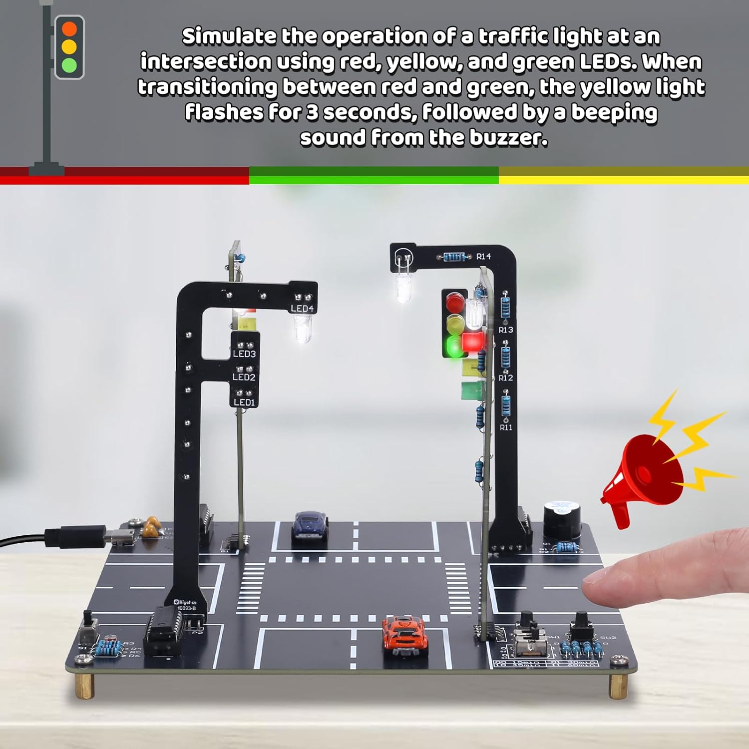 ชุดจำลองสัญญาณไฟจราจรพร้อมเสีย - Diy Electronics Kits For Adults บทวิจารณ์และราคา