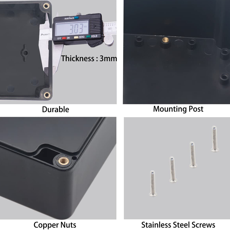 กล่องกันน้ําพลาสติก ABS ไฟฟ้าก - Diy Electronics Organizer บทวิจารณ์และราคา